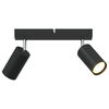 vidaXL Ceiling Spotlight Black 26 x 5.5 x 16.5 cm Steel