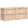 vidaXL Garden Planter Natural wood Solid pine wood Large