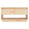 vidaXL TV Stand Pine Solid pine wood 29.1x13.4x15.7 in TV Stand