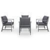 vidaXL Garden Lounge Set Gray Solid Acacia Wood Medium Modular
