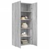 vidaXL Highboard Gray Sonoma 31.5"x16.7"x72.8" Engineered Wood