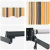 vidaXL Retractable Awning Multicolour 137.80 x 98.43 in