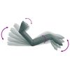 vidaXL Foldable Sunlounger Oxford Fabric Gray
