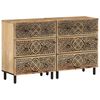 vidaXL Side Cabinet Natural Mango Wood Solid Mango Wood Medium
