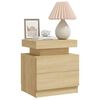 vidaXL Bedside Cabinet Sonoma Oak Engineered Wood Medium Bedside Cabinet