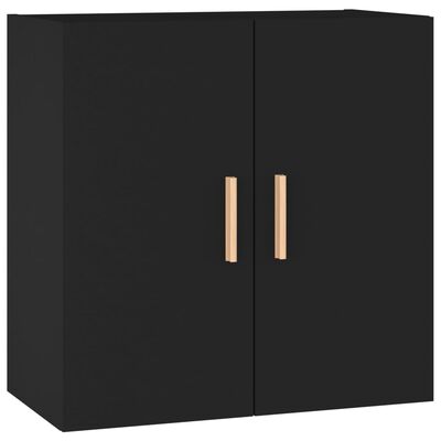 vidaXL Wall Cabinet Black 23.6"x11.8"x23.6" Engineered Wood