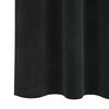 vidaXL Curtains with Curtains 2 pcs Black 55.12 x 68.90 in Velvet