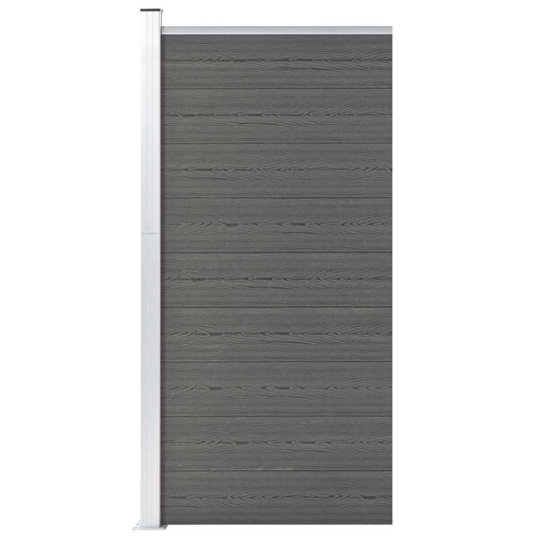 vidaXL Fence Panel WPC 37.4x73.2" Grey