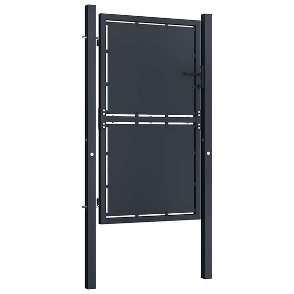 vidaXL Garden Gate Steel 39.4x59.1" Anthracite