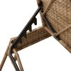 vidaXL Sun Lounger Set of 2 Beige Poly Rattan, Powder-Coated Steel Large
