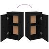 vidaXL 4 Piece TV Cabinet Set Black Solid Wood Pine (813464+813494)