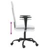 vidaXL Office Chair White Mesh fabric, faux leather, metal, plywood