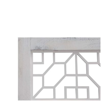 vidaXL 4-Panel Room Divider Gray 4.6'x5.4' Fabric