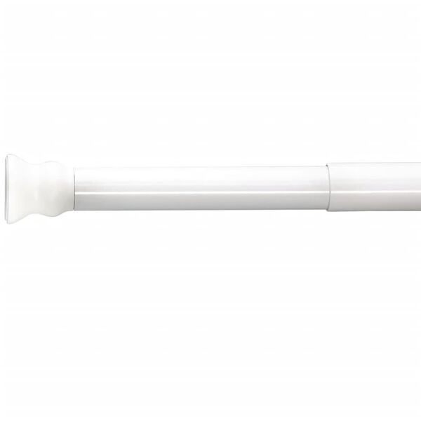 RIDDER Curtain Rail White Aluminum 27.6-45.3 in Telescopic Technology