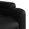 vidaXL Massage Recliner Chair Black Faux leather, metal, plywood Single