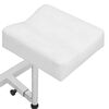 vidaXL Salon Beauty Chair White and black Faux leather, iron Medium