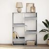 vidaXL Bookcase Grey sonoma Engineered wood 39.4 x 13.0 x 53.1 in