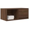 vidaXL TV Cabinet Set of 2 Brown Oak Engineered Wood Small TV Cabinet