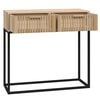 vidaXL Console Table White Engineered Wood 31.5 x 11.8 x 29.5 in