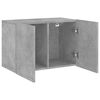 vidaXL TV Cabinet Concrete Gray Engineered Wood Medium TV Cabinet