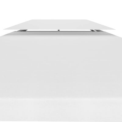 vidaXL 2-Tier Gazebo Top Cover 310 g/m² 9.8'x9.8' White