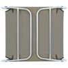 vidaXL Sunlounger Set of 2 Taupe Powder-coated steel