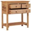 vidaXL Sideboard Natural Teak Solid Teak wood 30.7 x 13.8 x 31.5 in