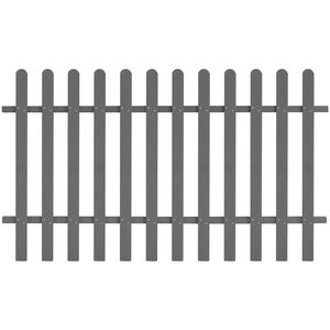 vidaXL Picket Fence WPC 78.7"x47.2"