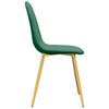vidaXL Dining Chairs 4 pcs Dark Green Velvet