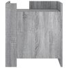 vidaXL Bedside Cabinet Grey Sonoma Engineered Wood 17.7 x 19.7 x 19.7 in