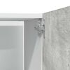 vidaXL Refrigerator Cabinet Concrete Grey Engineered Wood Tall