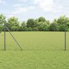 vidaXL Hexagon Fence Gray 4.6'x 82'Steel
