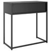 vidaXL Console Table Anthracite Steel Compact Adjustable Armrests