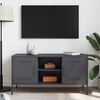 vidaXL TV Cabinet Anthracite Steel Small Industrial TV Cabinet