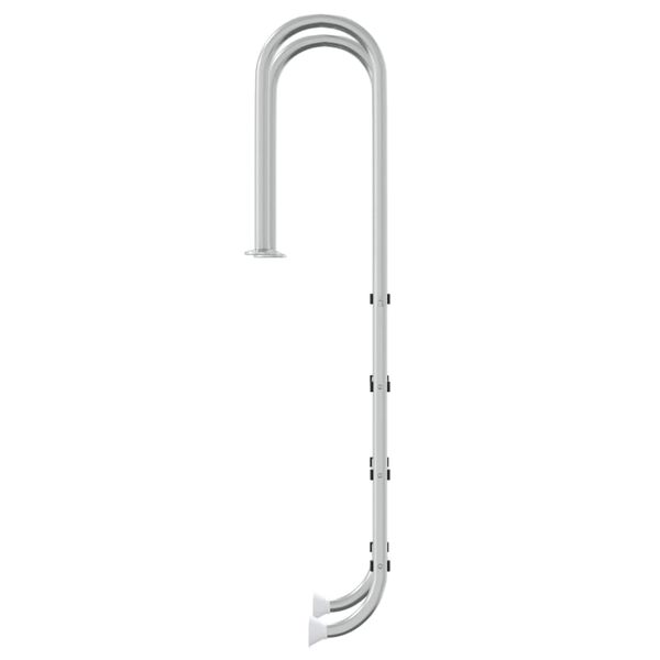 vidaXL Pool Ladder Silver 304 Stainless Steel Large Durable