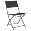 vidaXL Garden Dining Set Grey and Black