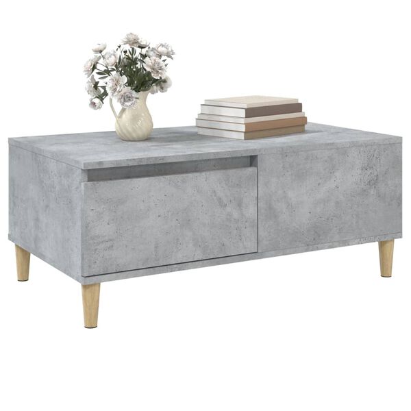 vidaXL Coffee Table Concrete Grey Engineered Wood Medium Coffee Table