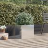 vidaXL Planter Silver Stainless Steel Medium Durable Planter