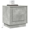 vidaXL Bedside Cabinet 2 pcs Concrete Grey 17.32 x 13.58 x 17.72 in