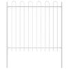 vidaXL Garden Fence 2 pcs White 11.15 x 3.28 ft Powder-coated Steel