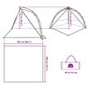 vidaXL Beach Tent Sea Green Quick Release Waterproof