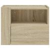 vidaXL Wall-mounted Bedside Cabinet Set of 2 Sonoma oak Engineered wood