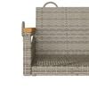 vidaXL Patio Swing Bench Gray