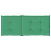 vidaXL Highback Chair Cushion Set of 6 Green 100% polyester