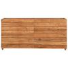 vidaXL Raised Bed Natural wood Recycled teak wood and steel