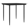 vidaXL Garden Dining Set Black Poly Rattan Standard Durable