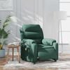 vidaXL Electric Massage Recliner Chair Dark Green