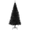 vidaXL Christmas Tree with 300 LEDs with Stand Black 70.9" PVC