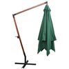 vidaXL Garden Parasol Green Polyester fabric Large Adjustable Armrests