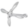 vidaXL Folding Anchor Silver 3.3 lb Malleable Iron